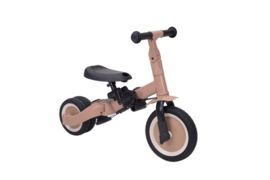 loopfiets 4 in 1 driewieler Lio met duwstang | macchiato bruin