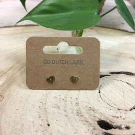 Go Dutch Label oorbellen | knopjes olifant goud.