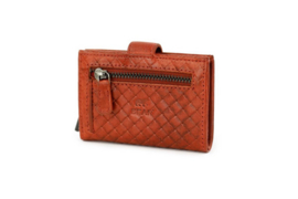 Bear design Pasjeshouder 'Elsie' red woven