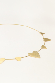 My Jewellery minimalistische ketting met grote & kleine hartjes
