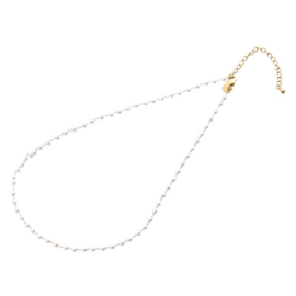 Go Dutch Label ketting Essential Pearl Necklace goud