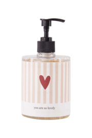 zusss Handzeep 500ml Streep Hartje You Are So Lovely