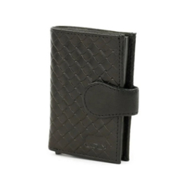 Bear design Pasjeshouder 'Elsie' black woven