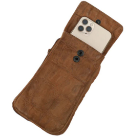 Bear Design telefoontasje 'Ahana' | taupe croco