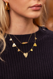 My Jewellery minimalistische ketting met grote & kleine hartjes