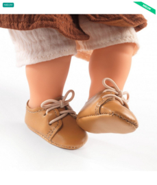 Djeco poppenschoenen pomea bruin
