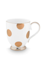 Pip studio mug dot delight white-gold 350ml