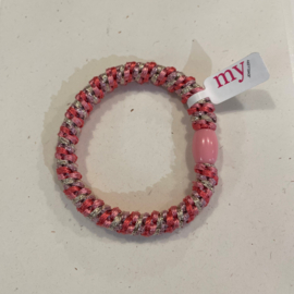 My Jewellery elastiek |  zilver roze