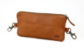 Bear Design Loop Bag Etui Pierre Cognac