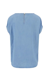 zusss tencel top lichte denim