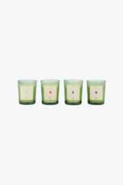 Zusss set van 4 glaskaarsjes hartje wit