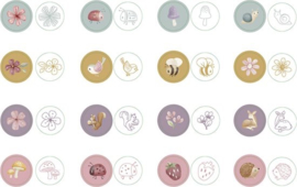 Little Dutch fairy garden stempel set 16 stuks