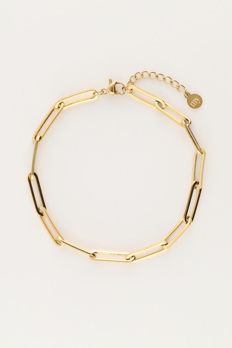 my jewellery Armband basic schakel goud