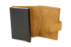Bear design XL Pasjeshouder 'Mo' taupe