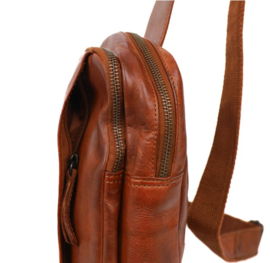Bear design Crossbody tas 'Stefan' cognac