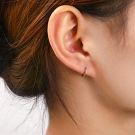Go Dutch Label oorbellen basic hoop 6mm goud