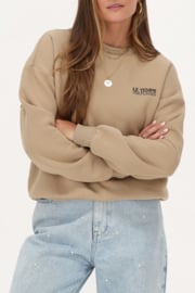 My Jewellery beige sweater met multikleur ''Le temps''