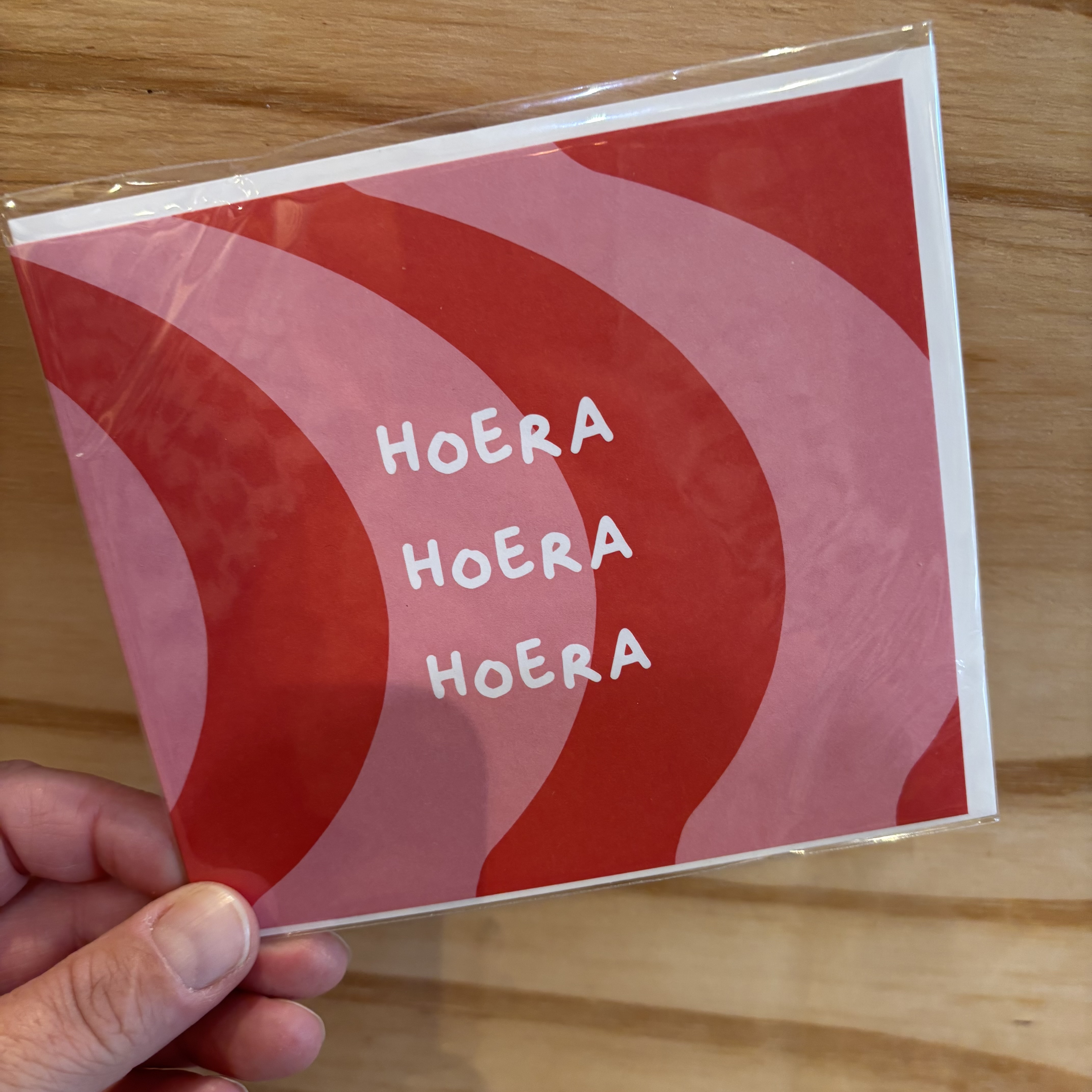 Pippa wenskaart hoera hoera hoera
