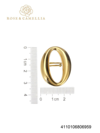 rose en camellia verstelbare ring ovaal