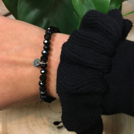 Go Dutch Label armband | kralen zwart.