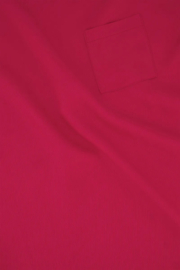 zusss satijnen top met boothals roze rood