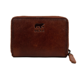 bear design pasjeshouder 'Rudie' cognac