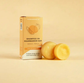 Shampoo bars mini shampoo & haarmasker bar mango - papaja