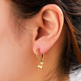 Go Dutch Label oorbellen Cherry Hoop - 14K