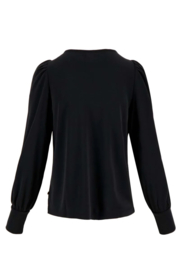 zusss sweater met boothals zwart