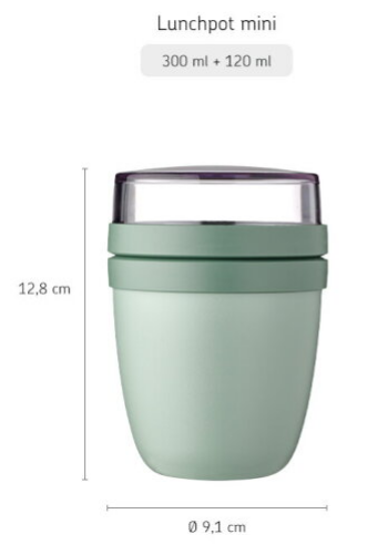 mepal lunchpot ellipse mini nordic sage