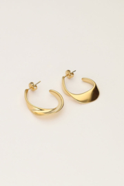 My Jewellery Bold oorringen open ovaal dun