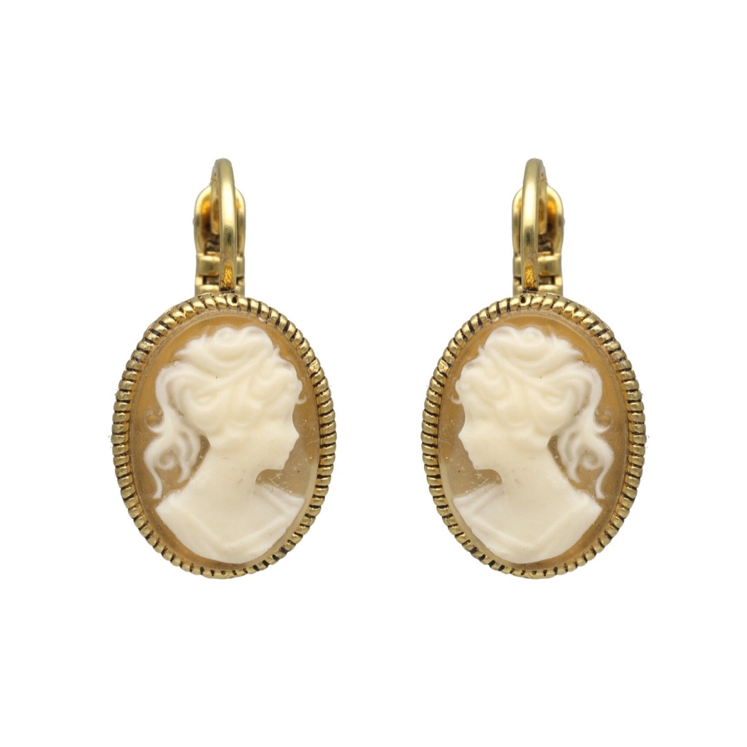 Camps & Camps oorbellen Cameo Blanc