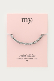 MyJewellery Armband grove met een twist zilver