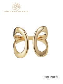rose en camellia verstelbare ring