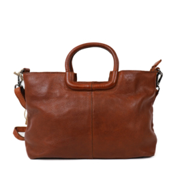 Bear design Hand-/schoudertas 'Jasmijn' cognac L