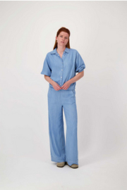 zusss denim blouse lichte denim