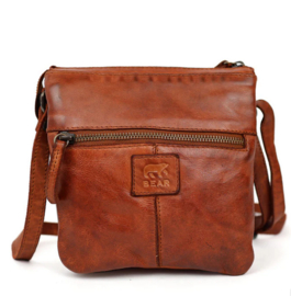 Bear Design klein schoudertasje 'Monique' cognac