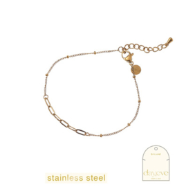 Go Dutch Label armband 5 Links Bracelet goud