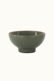 Zusss schaaltje terracotta hartje dark green