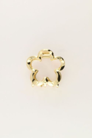 My jewellery gouden bloem haarclip gedraaid