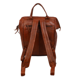Bear Design rugzak met beugelsluiting 'Jurian' cognac