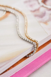 my jewellery armband | MOOD armband met kleine transparante stenen goud*