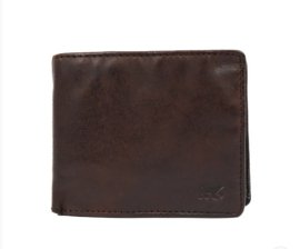 Bear design herenportemonnee Billfold 'Fabian' brown