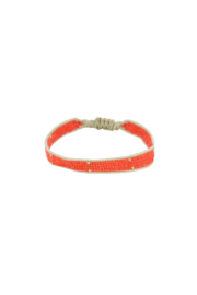 Zusss mooimakers miyuki armbandje stipje koraalrood