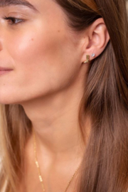 My Jewellery oorbellen | studs met cowboy boots goud*