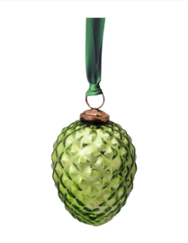 Pip studio ornament glass cone light green 10cm