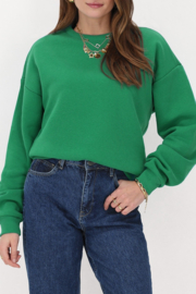 My jewellery Groene sweater "La vie a Paris"