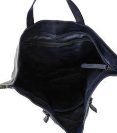 Bear design vouwugzakje 'Lisa' black