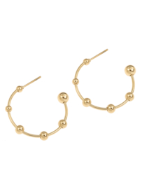 rose en camellia oorbellen hoop galaxy
