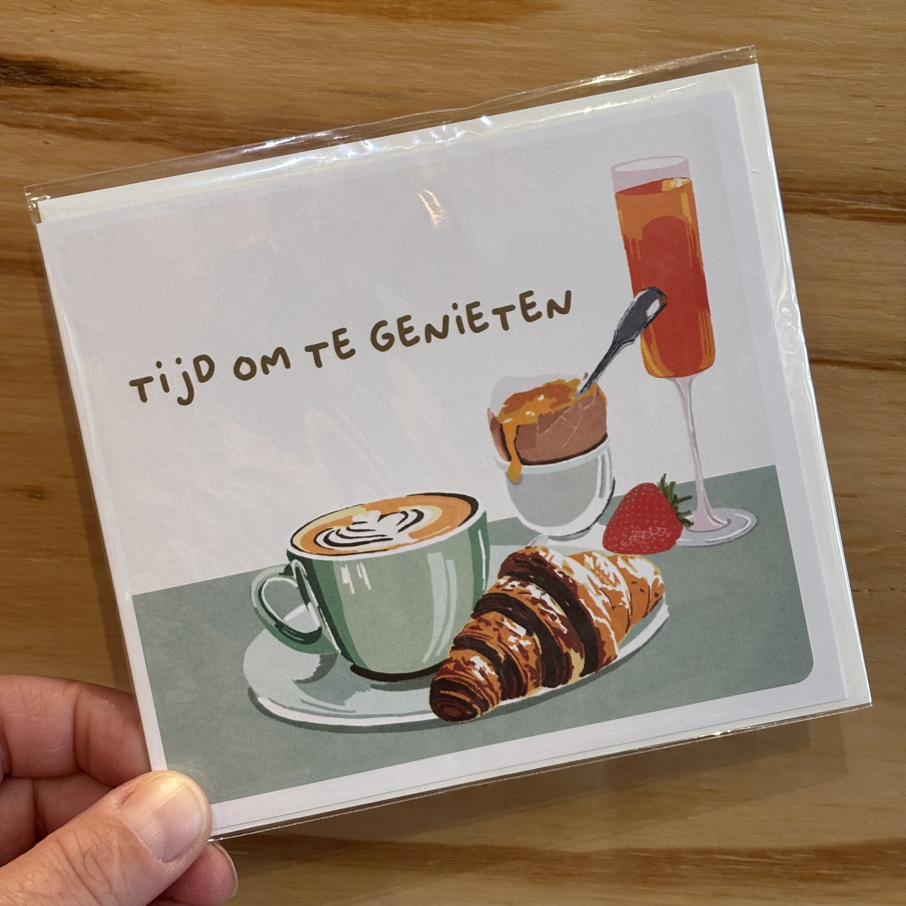 Pippa wenskaart tijd om te genieten